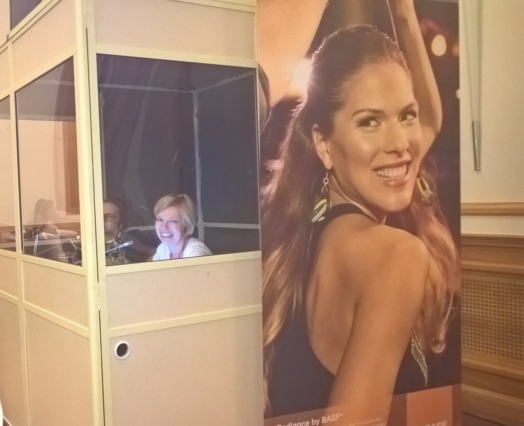 Doroczne sympozjum BASF dla przemysłu kosmetycznego. Tłumaczenie symultaniczne i obsługa techniczna Sympozjum BASF.